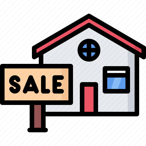 Architecture, building, estate, house, nameplate, real, sale icon - Download on Iconfinder