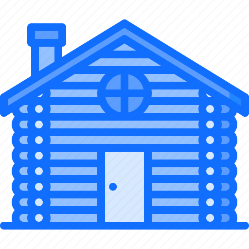 Architecture, building, estate, house, log, real icon - Download on Iconfinder