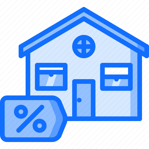 Architecture, building, discount, estate, house, mortgage, real icon - Download on Iconfinder