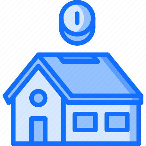 Architecture, box, coin, estate, house, money, real icon - Download on Iconfinder