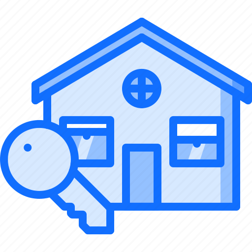 Architecture, building, estate, house, key, real icon - Download on Iconfinder