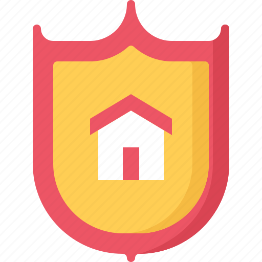Architecture, building, estate, house, real, shield icon - Download on Iconfinder
