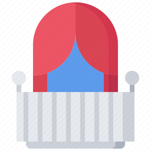 Architecture, balcony, building, curtain, estate, house, real icon - Download on Iconfinder