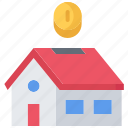 architecture, box, coin, estate, house, money, real 