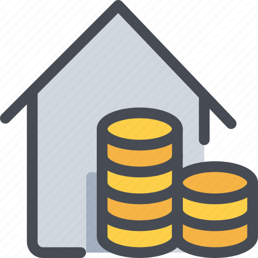 Coin, estate, house, money, property, real icon - Download on Iconfinder