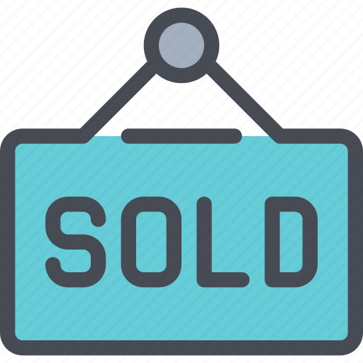 Estate, property, sold, tag icon - Download on Iconfinder