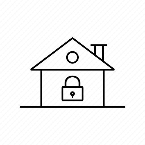 Estate, home, lock house icon - Download on Iconfinder