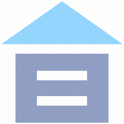 Building, garage, garbage, home, home position, house, property icon - Download on Iconfinder