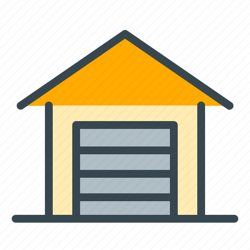 Garage, estate, home, parking, real, vehicle icon - Download on Iconfinder