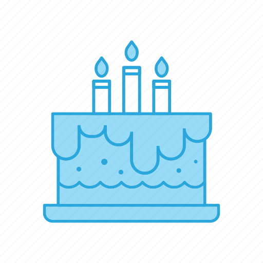 Anniversary, birthday, cake, candle, celebration icon - Download on Iconfinder