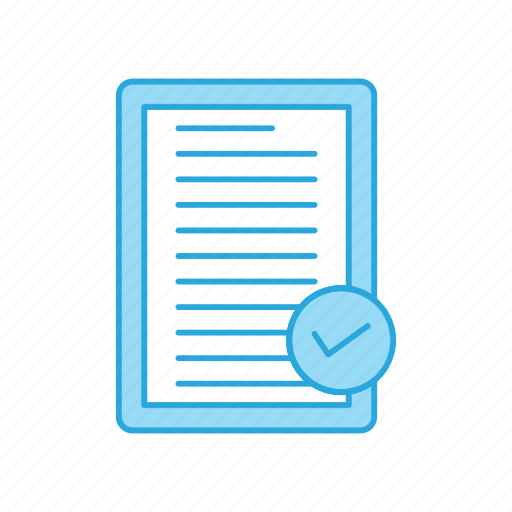 Business, checked, chek, document, done, office, tested icon - Download on Iconfinder