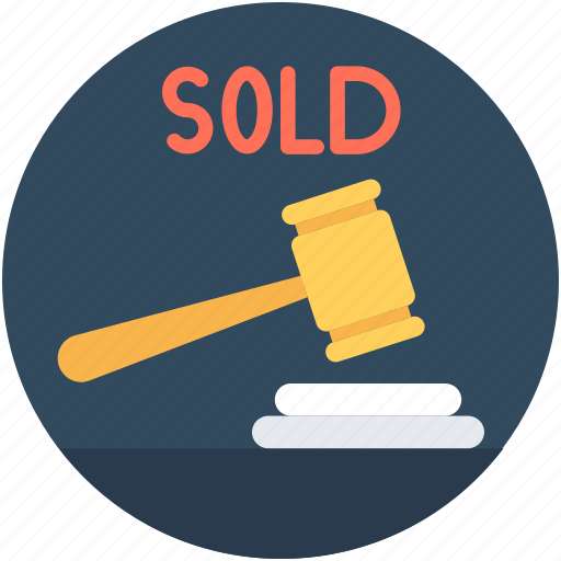 Auction, auction bidding, auction hammer, gavel, mallet icon - Download on Iconfinder