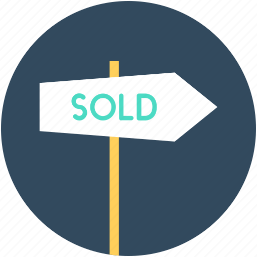 Sign bracket, signage, signpost, sold, sold signpost icon - Download on Iconfinder