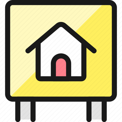 Advertising, billboard, house icon - Download on Iconfinder