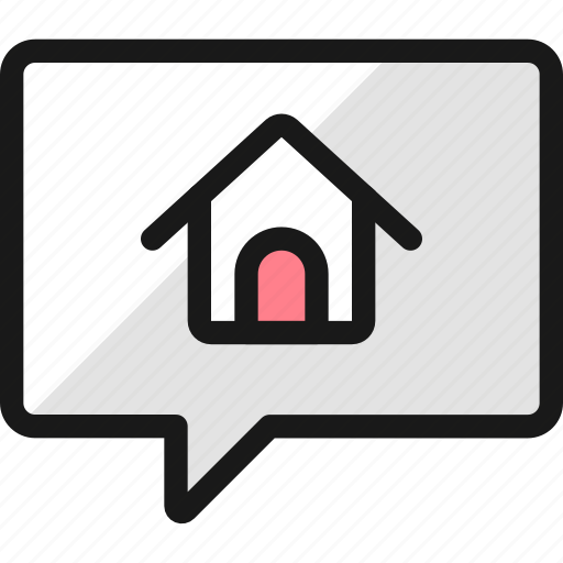 Message, real, house, estate icon - Download on Iconfinder