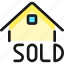 real, estate, sign, house, sold 