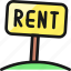 real, estate, sign, rent 
