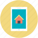 home, mobile screen, online mortgage, online navigation, online real estate