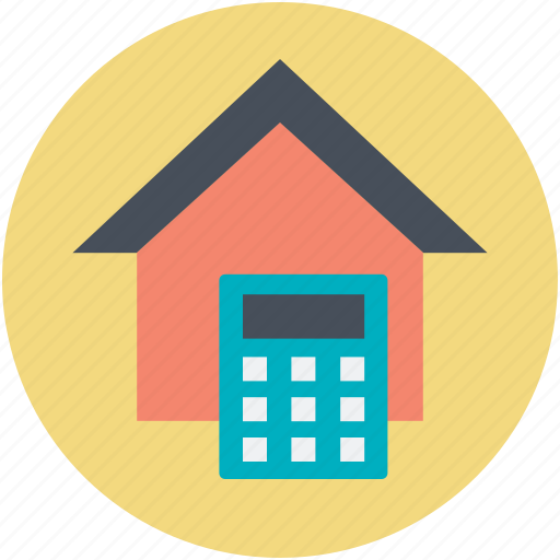 Calculator, house, mortgage, property analyzing, property marketing icon - Download on Iconfinder