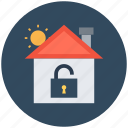 home, home unlock, lock sign, mortgage, real estate