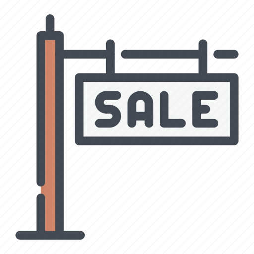 Property, sale, sell, sign, sold, street icon - Download on Iconfinder