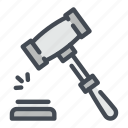 auction, court, gavel, hammer, law