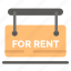 board, estate, for, real, rent, sign 