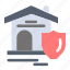 estate, house, real, shield 