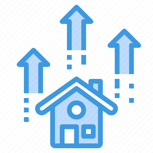 Building, estate, growth, house, property, real, up icon - Download on Iconfinder