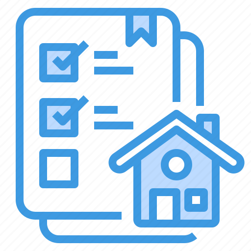 Building, check, estate, house, list, property, real icon - Download on Iconfinder