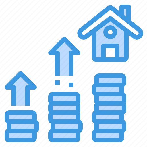 Building, estate, growth, house, loan, property, real icon - Download on Iconfinder