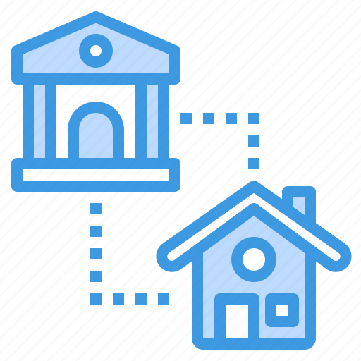 Bank, building, estate, house, loan, property, real icon - Download on Iconfinder
