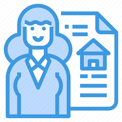 Agent, building, estate, house, property, real, seller icon - Download on Iconfinder