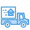 building, estate, house, property, real, truck