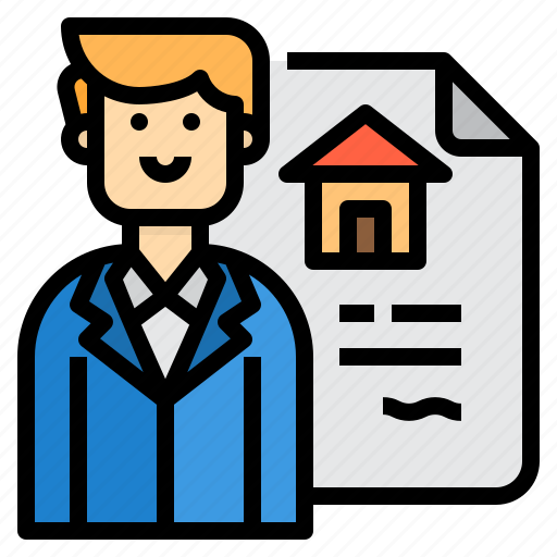 Agent, building, house, property, real estate, seller icon - Download on Iconfinder