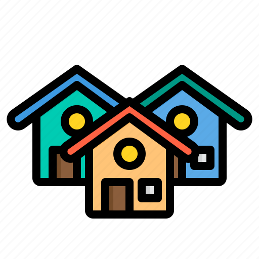 Building, house, property, real estate, village icon - Download on Iconfinder