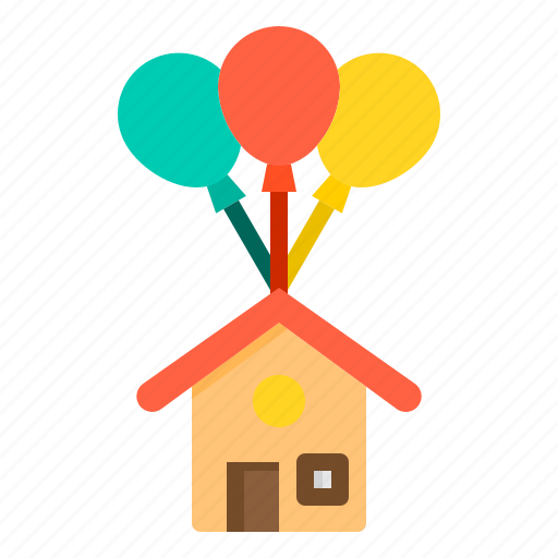Balloon, building, house, property, real estate icon - Download on Iconfinder