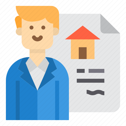 Agent, building, house, property, real estate, seller icon - Download on Iconfinder