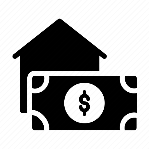 Dollar, house, property, realestate, rent icon - Download on Iconfinder