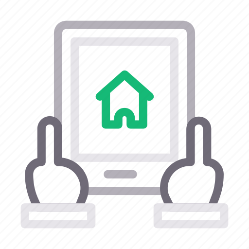 House, online, property, realestate, tablet icon - Download on Iconfinder