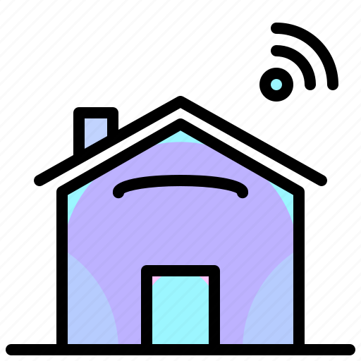 Estate, house, smart, internet, electronics, wifi, home icon - Download on Iconfinder