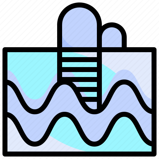 Pool, summertime, swimming, sports, water, ladder icon - Download on Iconfinder