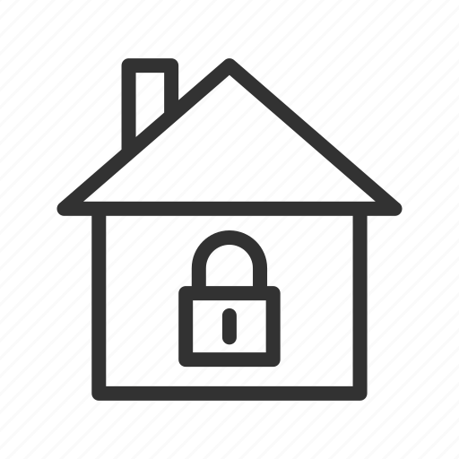 Home, house, lock, security icon - Download on Iconfinder