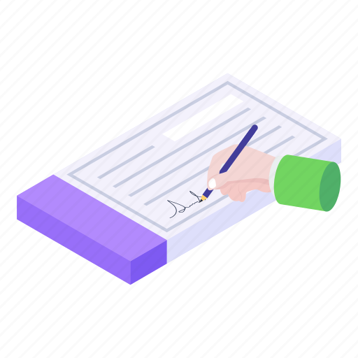 Bank cheque, signature, chequebook, cheque, cheque sign icon - Download on Iconfinder