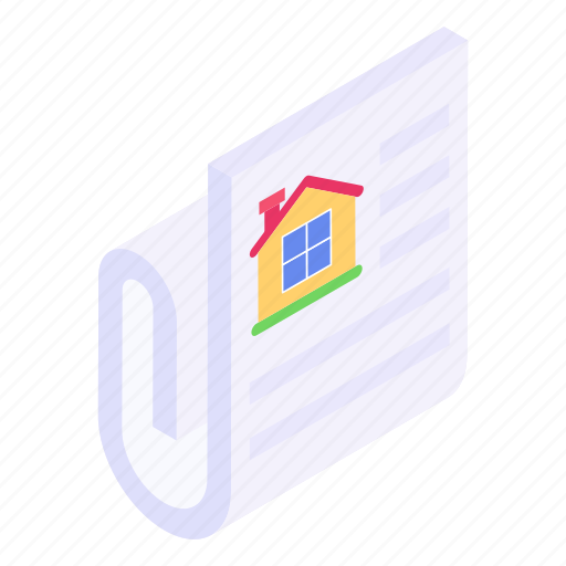 Property paper, property document, estate document, house document, home document icon - Download on Iconfinder