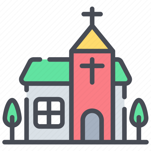 Church, religion, christian, building, architecture, real estate icon - Download on Iconfinder