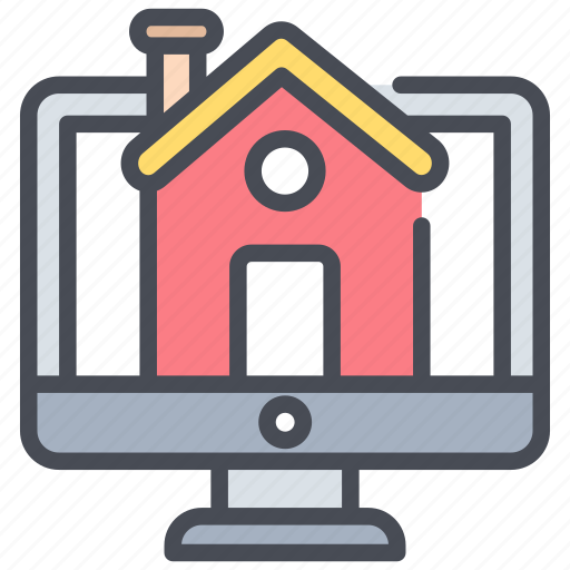 Online real estate, real estate, online, website, pc icon - Download on Iconfinder