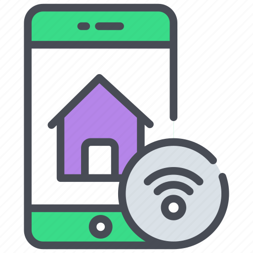 Smart home, mobile, mobile estate, app, property icon - Download on Iconfinder
