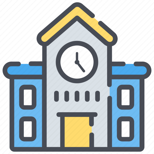 School, building, education, learning, study, architecture icon - Download on Iconfinder