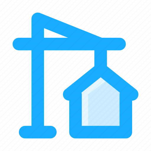 Property, home, house, architecture, building, crane, real estate icon - Download on Iconfinder